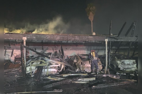 Tustin Torched, No Injuries as 35 Fearless Firefighters Battle $450K Auto Inferno on Walnut Ave