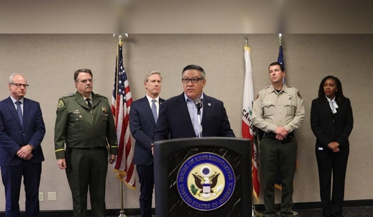 United Front in California, Ventura, Santa Barbara Cops Rally with Rep. Carbajal to Choke Fentanyl's Lethal Tide!