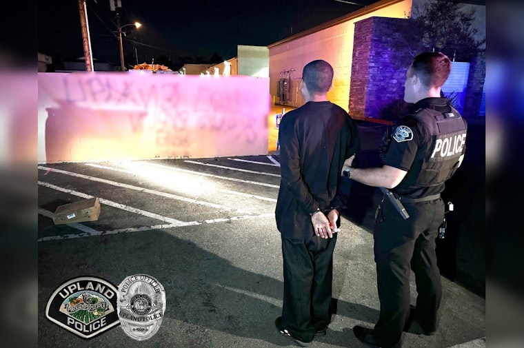 Upland Police Arrest Suspected Graffiti Artist Following Foot Chase in Vandalism Crackdown