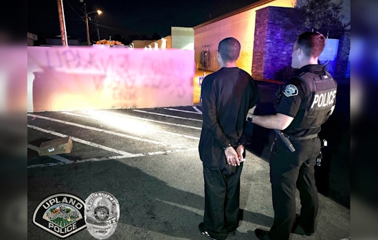 Upland Police Arrest Suspected Graffiti Artist Following Foot Chase in Vandalism Crackdown