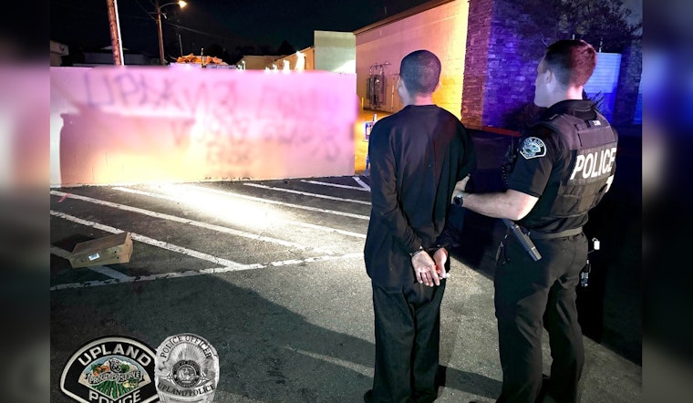 Upland Police Arrest Suspected Graffiti Artist Following Foot Chase in Vandalism Crackdown