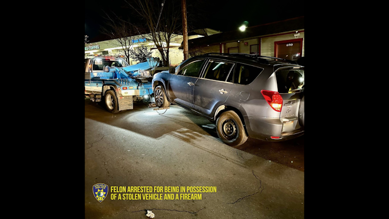 Vallejo Police Arrest Convicted Felon for Possession of Stolen Vehicle and Firearm from Sacramento