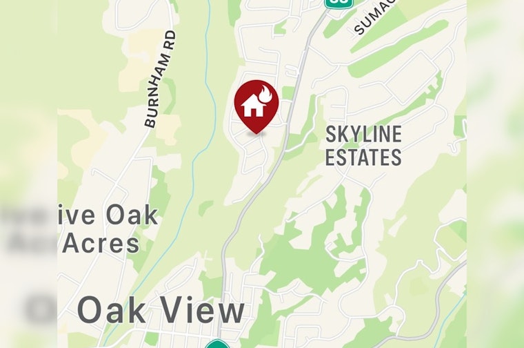 Ventura County Firefighters Subdues Oak View Blaze
