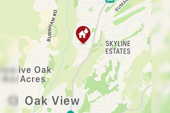 Ventura County Firefighters Subdues Oak View Blaze