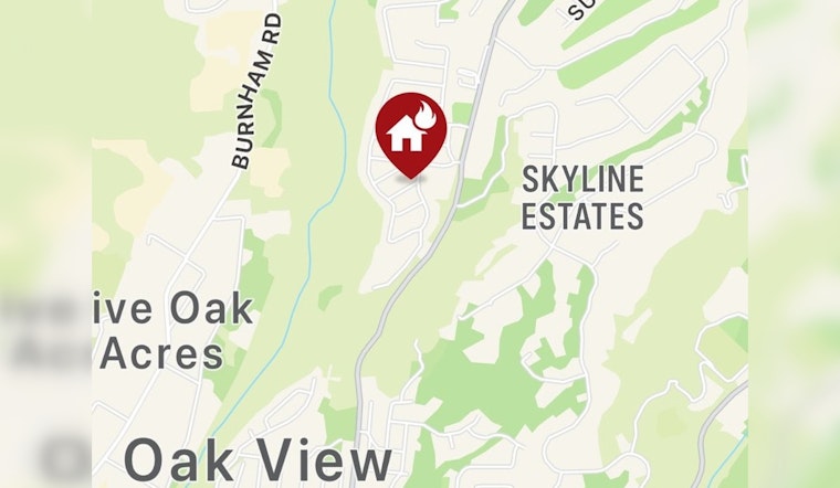 Ventura County Firefighters Subdues Oak View Blaze
