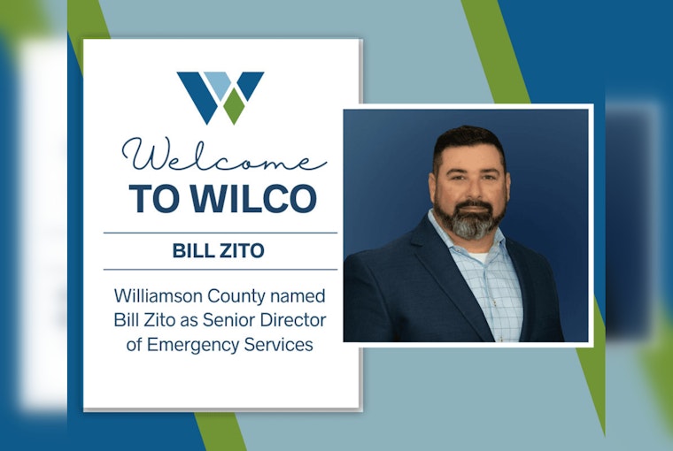 Williamson County Appoints Bill Zito as New Emergency Services Senior Director