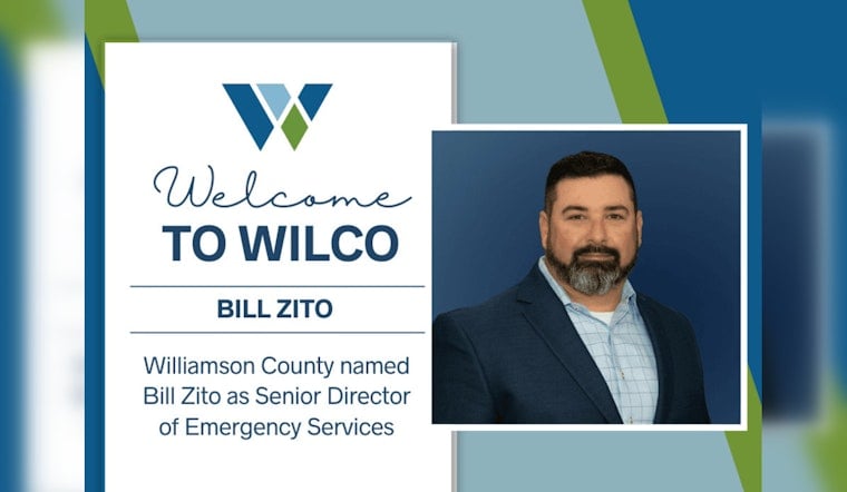 Williamson County Appoints Bill Zito as New Emergency Services Senior Director