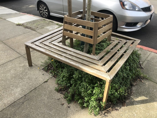 City Hall inexplicably declares war on lovely Bernal Heights sidewalk benches
