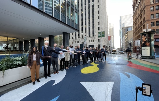 The Financial District now has its first protected bike lane