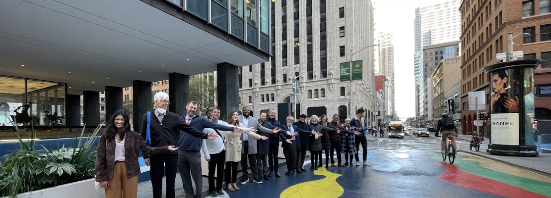 The Financial District now has its first protected bike lane