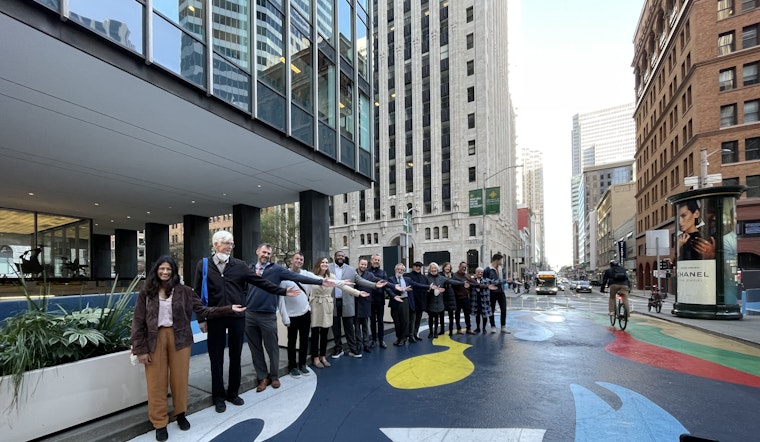The Financial District now has its first protected bike lane