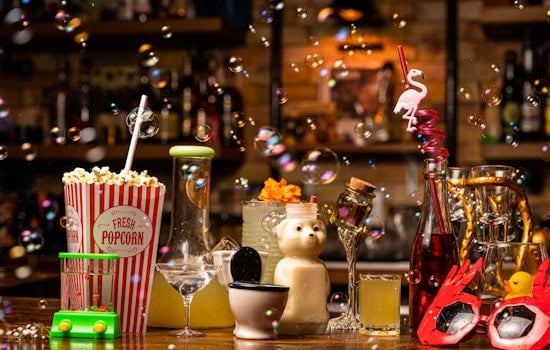 Instagram-friendly new cocktail bar Rendezvous serving drinks in popcorn boxes and bongs in the Marina