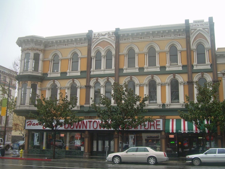 Sign goes up at San Jose's historic Odd Fellows Building set to house innovative food hall venture