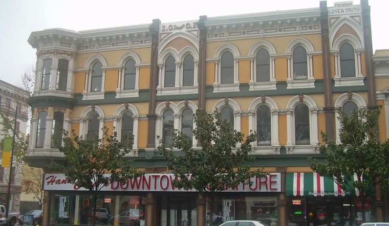 Sign goes up at San Jose's historic Odd Fellows Building set to house innovative food hall venture