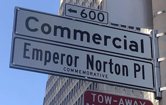 The renamed Emperor Norton street sign is now up in Chinatown