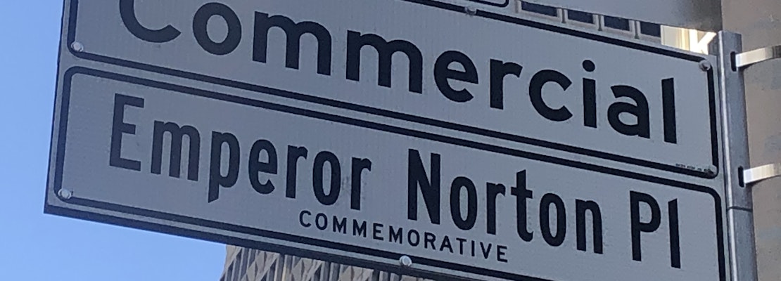 The renamed Emperor Norton street sign is now up in Chinatown