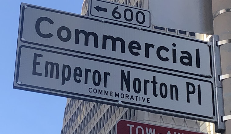 The renamed Emperor Norton street sign is now up in Chinatown