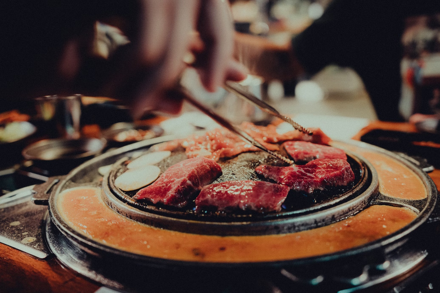 Delicious Korean BBQ Stone Grill Pan