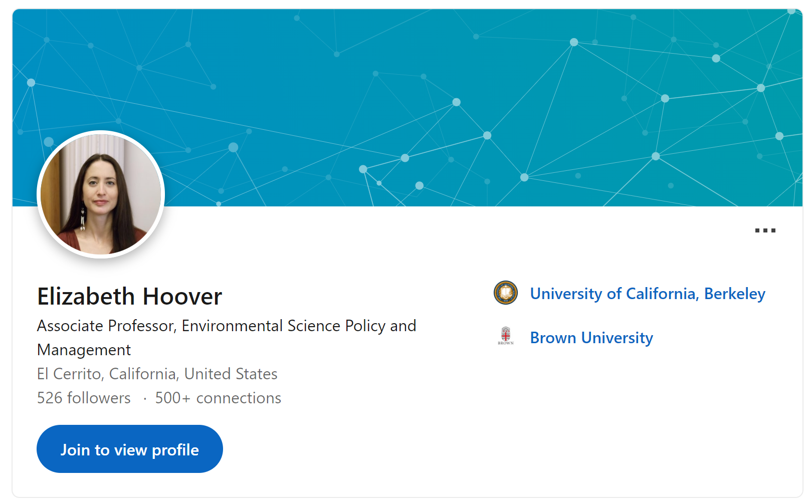 Elizabeth Hoover - Linkedin