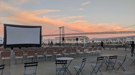 New outdoor movie series Ferry Flicks playing every Friday night in May at the Ferry Building 