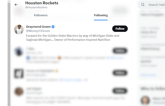 Draymond Green Followed by Houston Rockets Twitter Account: A Sign of a Possible Roster Move