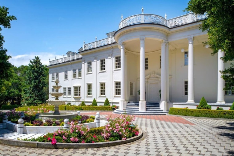 Own this $38.9M Replica of the White House with its Storied Past in Hillsborough at 401 El Cerrito Ave