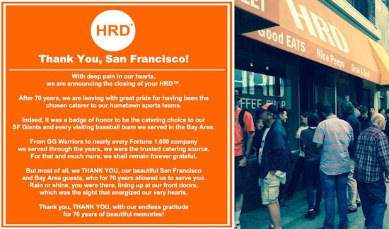 "Would any sane person ... remain in San Francisco as a business?"; HRD Coffee Shop Closes After 70 Years