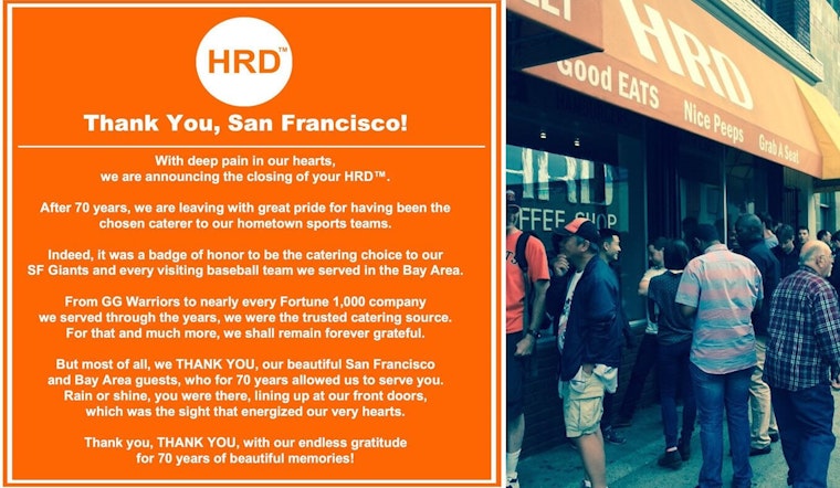 "Would any sane person ... remain in San Francisco as a business?"; HRD Coffee Shop Closes After 70 Years