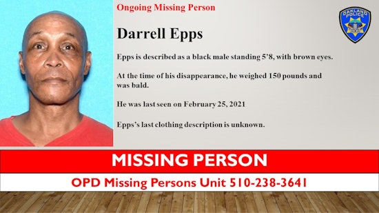 Desperate Search in Oakland: Darrell Epps Still Missing Since February 2021