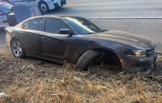 High-Speed Chase in Pleasanton on I-580 Culminates in Crash; Stolen Dodge Charger and Over $10K in Goods
