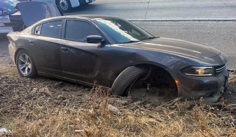 High-Speed Chase in Pleasanton on I-580 Culminates in Crash; Stolen Dodge Charger and Over $10K in Goods