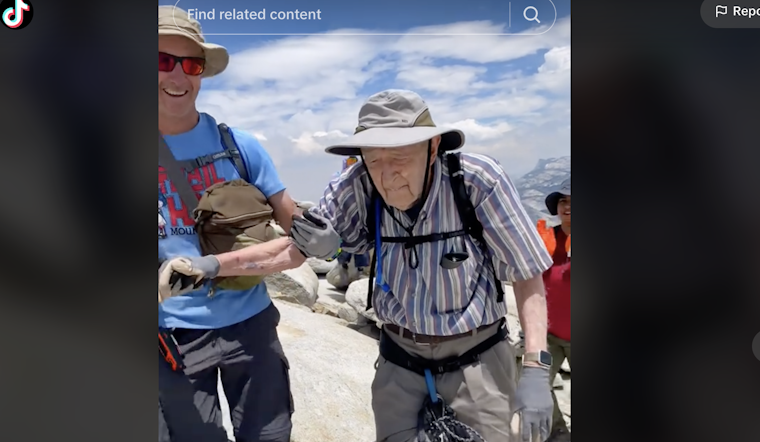 93-Year-Old Oakland Man Defies Age, Becomes Oldest Climber to Scale Yosemite's Half Dome - Captured on Tiktok