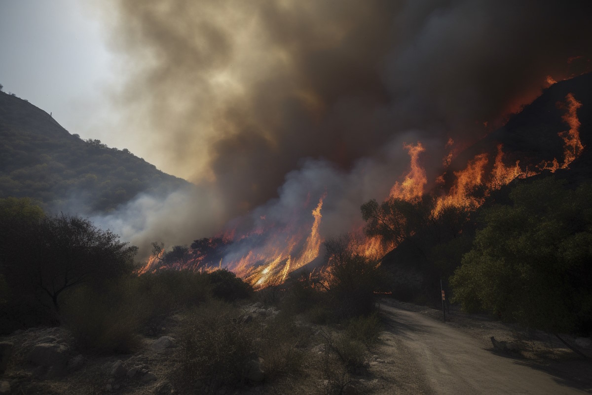 Mexican Wildfire Devours 458 Acres, Creeping Toward U.S. Border; San