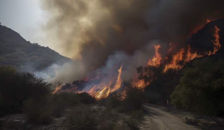 Mexican Wildfire Devours 458 Acres, Creeping Toward U.S. Border; San Diego Smoke Advisory Issued