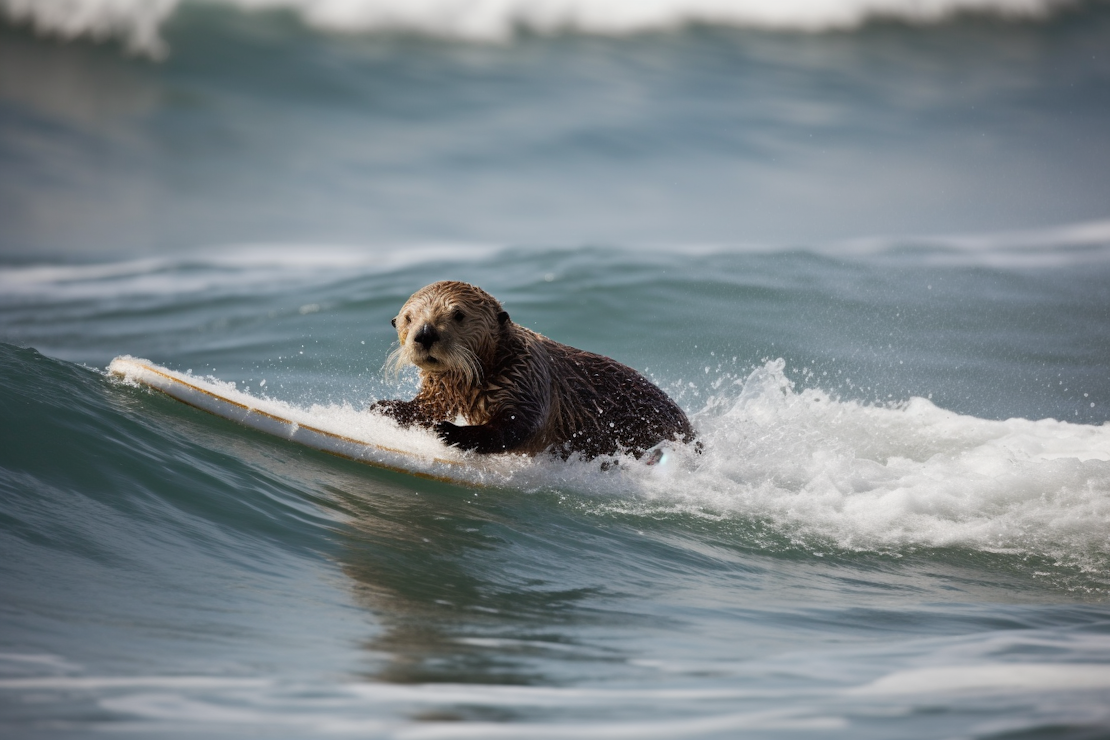 Surfin' Sea Otter Bandit Strikes Again in Santa Cruz, Causing Quite a