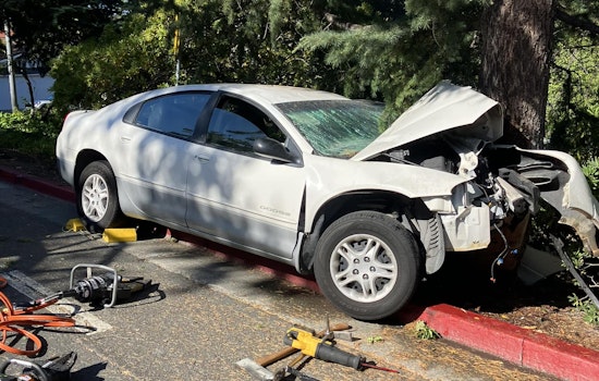 Fiery Collision Forces Road Closure in Piedmont: Jaws of Life Deployed in Rescue