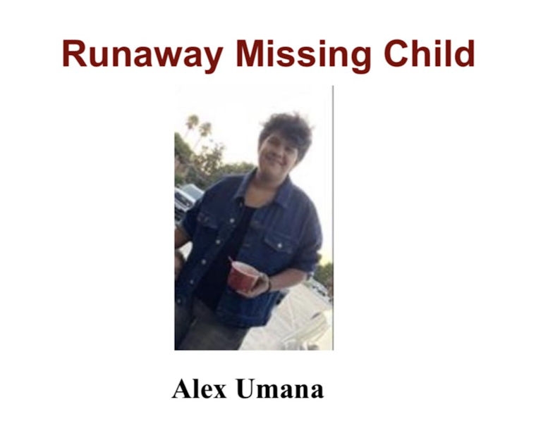 Alameda County Sheriff: Missing 15-Year-Old Alex Umana Desperately Sought in San Lorenzo