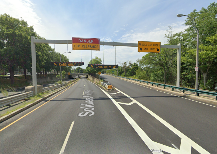 Boston Tries Novel Approach to Combat Infamous 'Storrowing' With New 'Cars Only' Sign