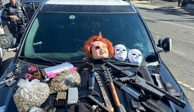 "Chucky" Mask, Bizarre Cache of Deadly Weapons Discovered in Routine Hayward Traffic Stop