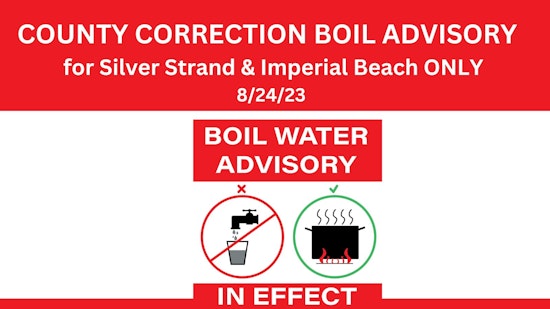 E. coli Scare - Boil Water Advisory for Coronado and Imperial Beach Residents in San Diego County