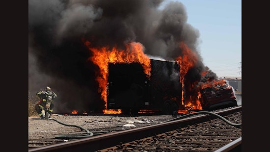 Flames Engulf 3 Cars Near Oakland