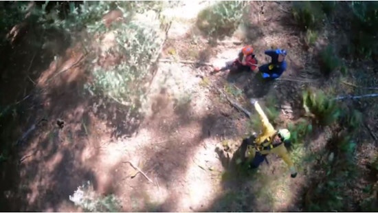 Video: Hiker Saved After Suffering Traumatic Injury on Helen Mark Trail in Marin County