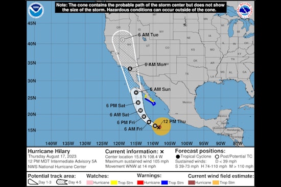 Hurricane Hilary Threatens Heavy Rainfall and Flash Floods in San Diego County