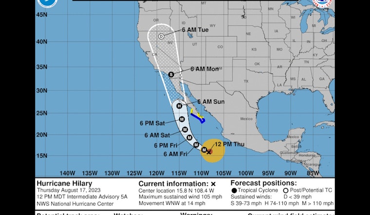 Hurricane Hilary Threatens Heavy Rainfall and Flash Floods in San Diego County