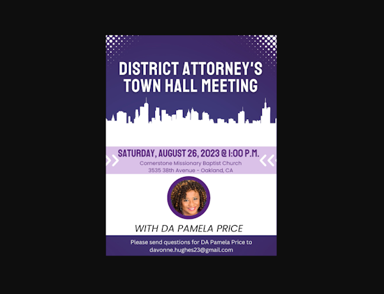 Oakland DA Pamela Price Set to Have Another Town Hall After a Contentious Last Meeting with Public