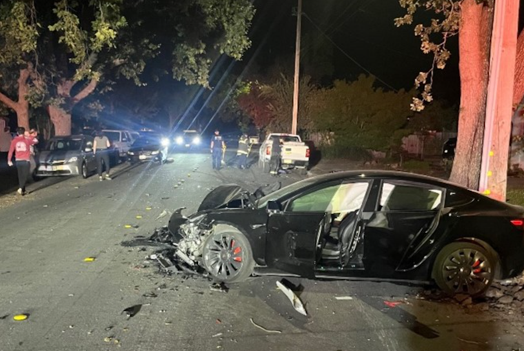 Teen's Wild Tesla Joyride Ends with Shocking Crash in Santa Rosa
