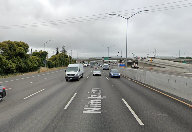 Pedestrian Walking Backwards on Oakland Highway Hit by Car and Dies