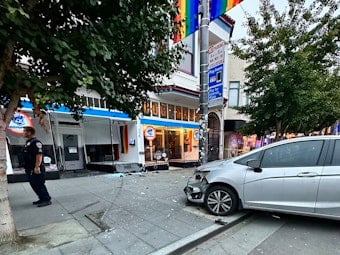 Alleged DUI Driver Crashes Into Castro's Mudpuppy's, Suspect Arrested