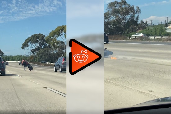 Reckless Motorcyclist's High-Speed Trick Endangers All During San Diego Freeway Crash, Shows Reddit Video