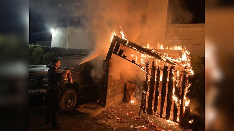 San Rafael Fire Department Responds to Dumpster Fire